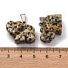 Natural Dalmatian Jasper Pendants G-B127-05P-08-4