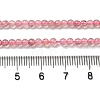 Natural Strawberry Quartz Beads Strands G-B090-A26-03-5