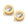 304 Stainless Steel Rhinestone Charms STAS-Z009-17G-3