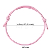 30Pcs 5 Color Adjustable Waxed Polyester Braided Cord Bracelets X1-BJEW-FZ00016-4