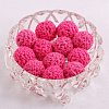 Handmade Woolen Macrame Wooden Pom Pom Ball Beads MAKN-PW0001-047C-1