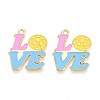 Alloy Enamel Sports Pendants ENAM-T022-76G-1