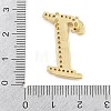 Brass Micro Pave Clear Cubic Zirconia Pendants CU-CBA8481-01G-I-3
