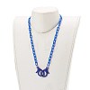 Personalized Opaque Acrylic Cable Chain Necklaces NJEW-JN03432-01-4