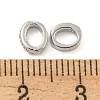 Brass Micro Pave Clear Cubic Zirconia Beads KK-P277-41P-2