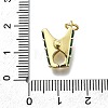 Brass Micro Pave Cubic Zirconia Pendants KK-K400-35G-02-3