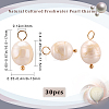 30Pcs Natural Cultured Freshwater Pearl Pendants FIND-BBC0002-56-2