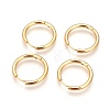 Ion Plating(IP) 304 Stainless Steel Hoop Earrings X-EJEW-P177-G-07A-2