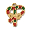 Christmas Theme 304 Stainless Steel Enamel Charms STAS-Z093-02K-1