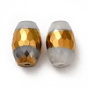 Opaque Electroplate Glass Beads EGLA-H003-02G-05-2
