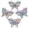 Rack Plating Rainbow Color Alloy Big Pendants X-PALLOY-N163-171A-1