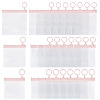24Pcs 3 Styles Transparent EVA Resealable Bags with Rings ABAG-TA0002-25-1