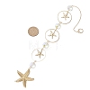 Glass Hanging Suncatchers HJEW-JM04581-3