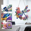 Flower Dragonfly DIY Diamond Painting Pendant Decoration Kits PW-WG70FB5-01-3