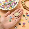 90Pcs 18 Colors Alloy Enamel Pendants ENAM-CJ0003-33-3