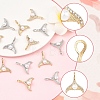 20Pcs 2 Colors Alloy Crystal Rhinestone Pendants ALRI-YW0001-35-2