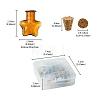 10Pcs 5 Colors Mini High Borosilicate Glass Bottle Bead Containers GLAA-FS0001-70-5