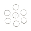 Brass Closed Jump Rings KK-D257-01P-09-1