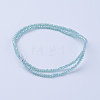 Electroplate Glass Beads Strands X-GLAA-F079-FR07-2