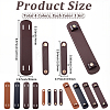 4 Sets 4 Colors PU Leather Shoulder Strap Pads PURS-BBC0001-10-2
