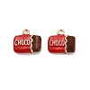 Alloy Enamel Pendants PALLOY-R155-01G-02-1