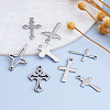 Fashewelry 160Pcs 8 Styles 201 & 304 Stainless Steel Pendants STAS-FW0001-18-12