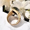 Resin Horse Eye Finger Rings RJEW-R006-01G-02-3