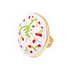 Adjustable Alloy Enamel & Resin Cuff Finger Rings WG30AE2-05-1
