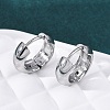 316 Surgical Stainless Steel Hoop Earrings for Women EJEW-G429-01C-P-2