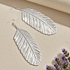 Feather Alloy Dangle Earrings FS-WGBD4E1-02-1