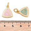 Alloy Enamel Pendants ENAM-M008-03G-3