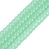 Imitation Jade Glass Beads Strands GLAA-NH0002-A01-B02-1