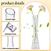 6Pcs 2 Styles Transparent Glass Vase AJEW-GA0010-49-3