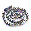 Electroplate Glass Beads Strands LS-GR7X10MMY-M-3