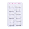 304 Stainless Steel Huggie Hoop Earrings EJEW-L252-036P-3