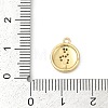 Brass Micro Pave Cubic Zirconia Charms KK-G526-03G-01-3