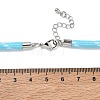 Ployester Core-Wrapped Round Cord Necklace Making KK-CBACFA2-03P-21-3