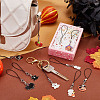 18Pcs 18 Styles Cell Phone Strap Charm Halloween Enamel Charm Hanging Keychain for Women AJEW-CP0005-59-4