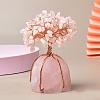 Natural Rose Quartz Chips Tree of Life Decorations PW-WG83698-05-1