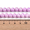 Anti-Tarnish Electroplate Glass Beads Strands GLAA-N010-8mm-10-4