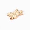 Golden Plated Alloy Enamel Pendants X-ENAM-T009-89D-RS-3