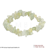 Natural New Jade Chips Stretch Bracelets BJEW-BB16534-A-3