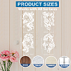 MAYJOYDIY US 1 SetPET Hollow Out Drawing Painting Stencils DIY-MA0005-35-4