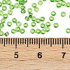 11/0 Grade A Transparent Glass Seed Beads X-SEED-Q007-F49-3