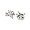 Brass Micro Pave Cubic Zirconia Charms KK-B166-07P-2