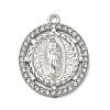 304 Stainless Steel & Rhinestone Pendants STAS-G371-09F-01P-1