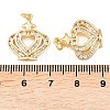 Brass Micro Pave Cubic Zirconia Pendants KK-C162-101G-3