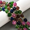 Natural Quartz Dyed Beads Strands G-U023-A02-11-1