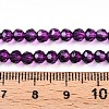 Baking Paint Transparent Glass Beads Strands LS-DGLA-A035-T4mm-A09-5