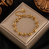 Titanium Steel Knot Thorn Link Chain Bracelets for Women Men WGD3F87-02-1